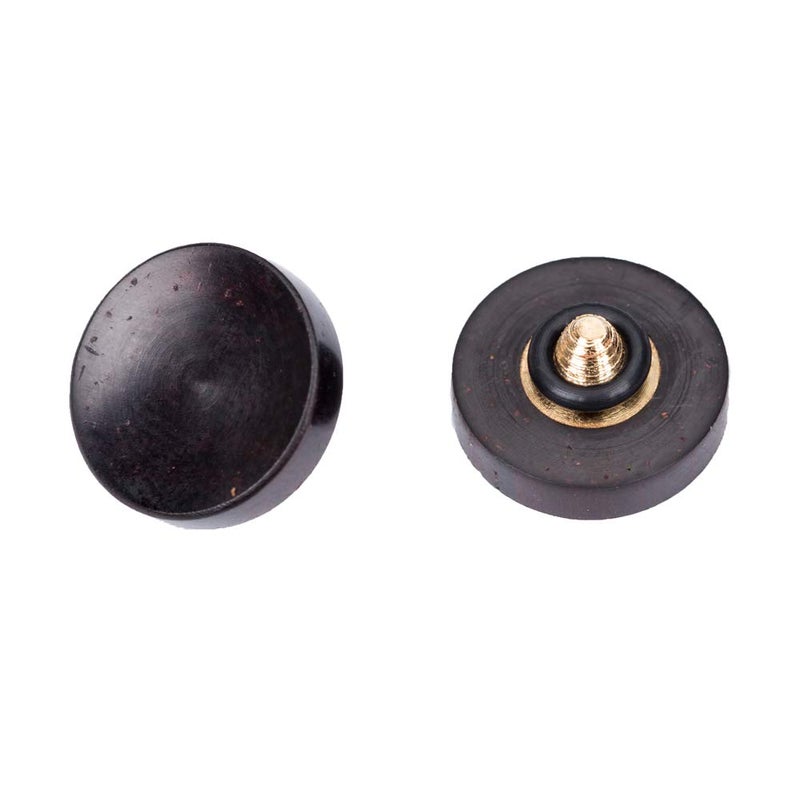 VKO Wood Soft Shutter Release Button,Delicate Camera Shutter Button 12mm Concave Surface Black(Wood Grain Random) - Image 1